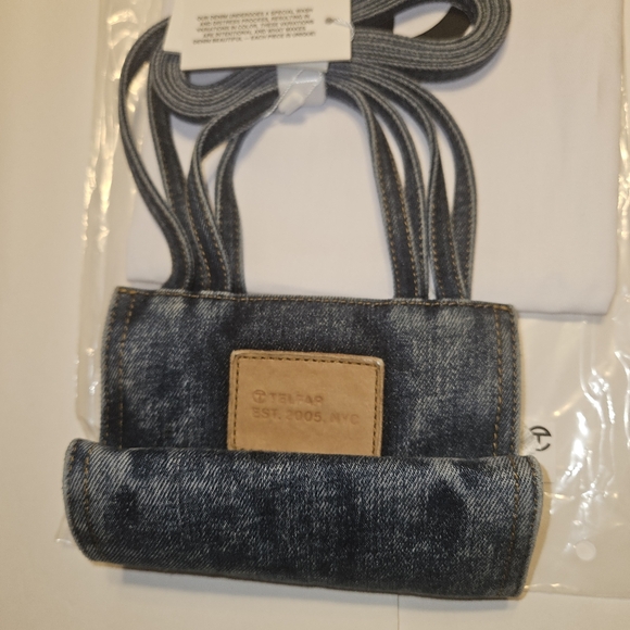 Telfar: Small Denim Shopper - Blue - Picture 15 of 16